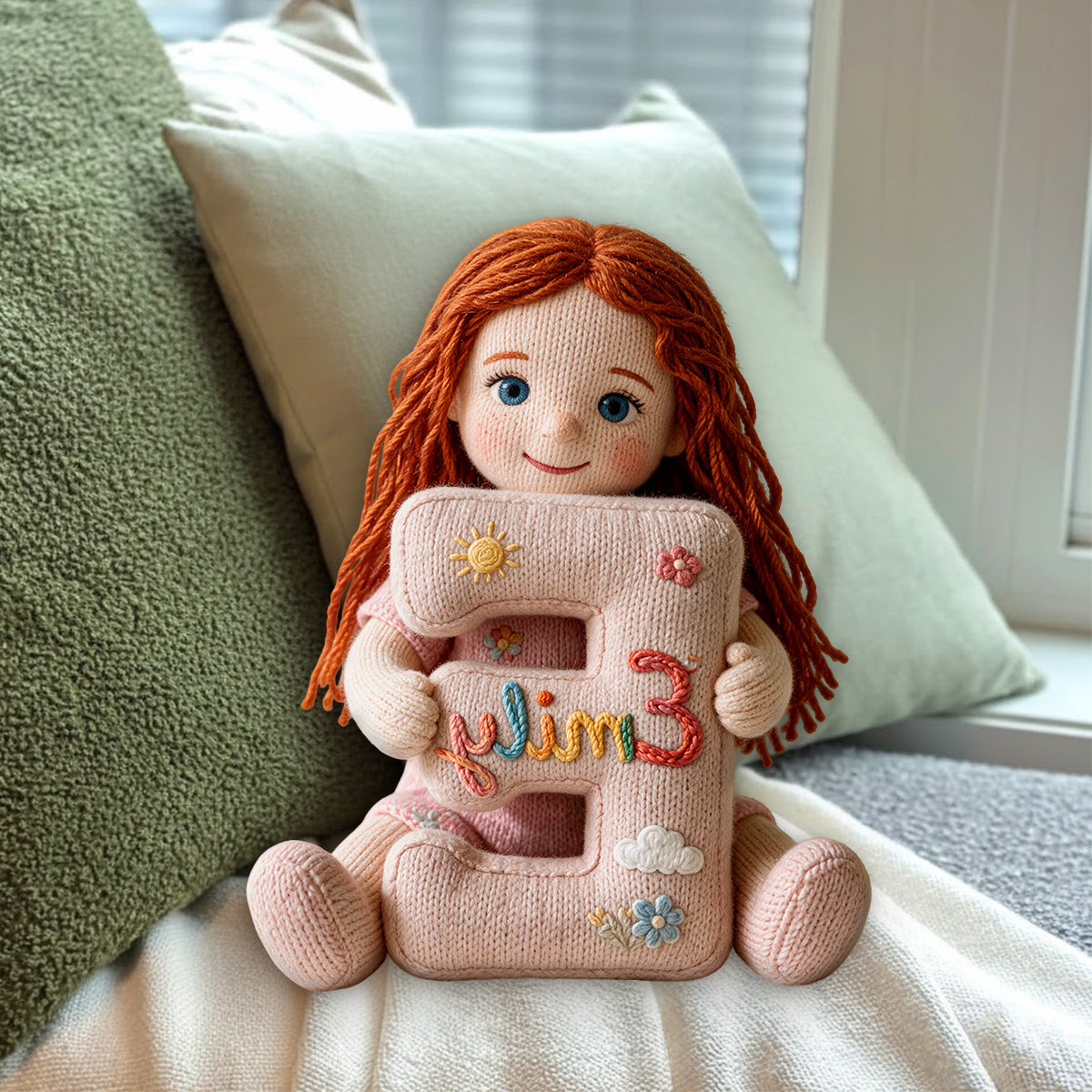 Personalized Custom Photo Christmas Baby Boy Faux Fur Pillow Kids Christmas Gift