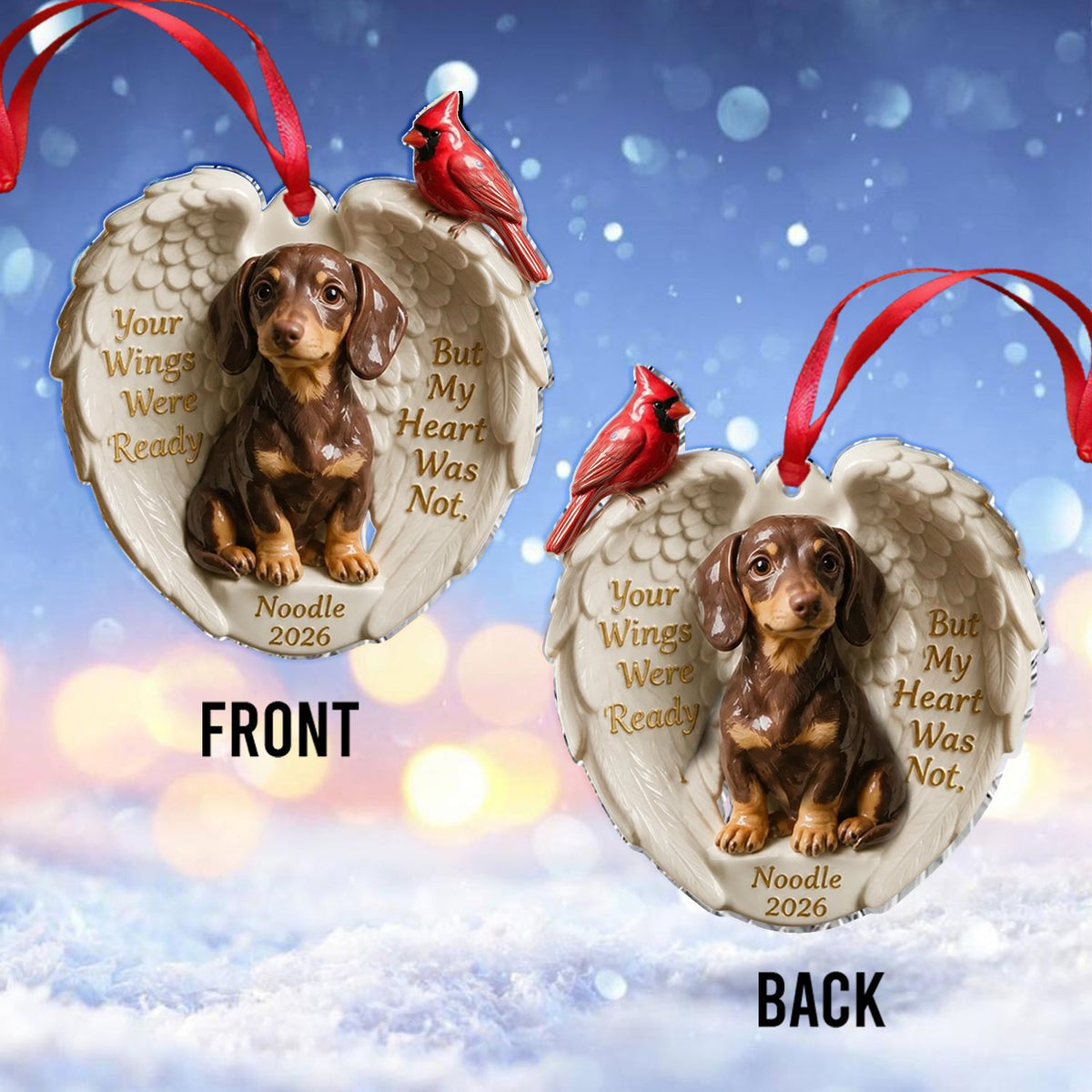 Personalized Custom Photo Adult Golden Retriever Memorial Ceramic Ornament Pet Remembrance Gift
