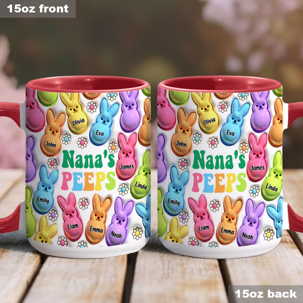 My Peeps - Personalized Grandma Accent Mug