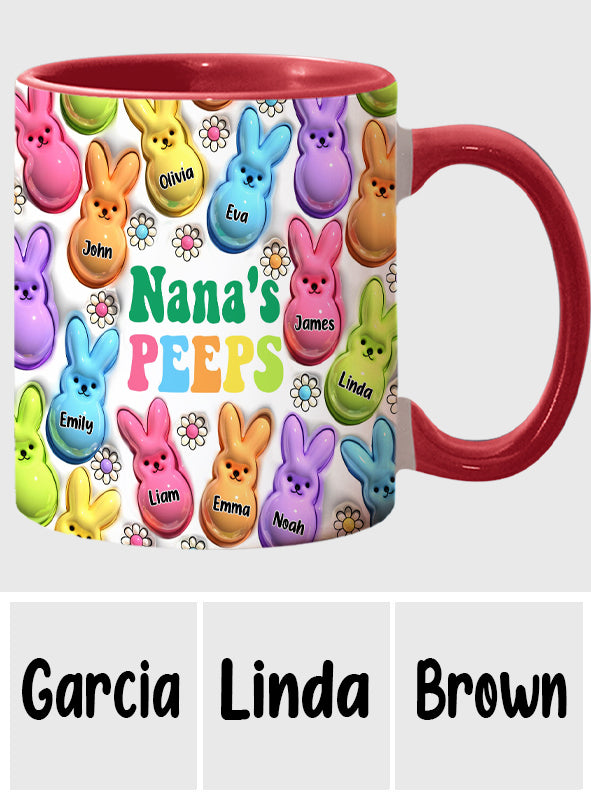 My Peeps - Personalized Grandma Accent Mug