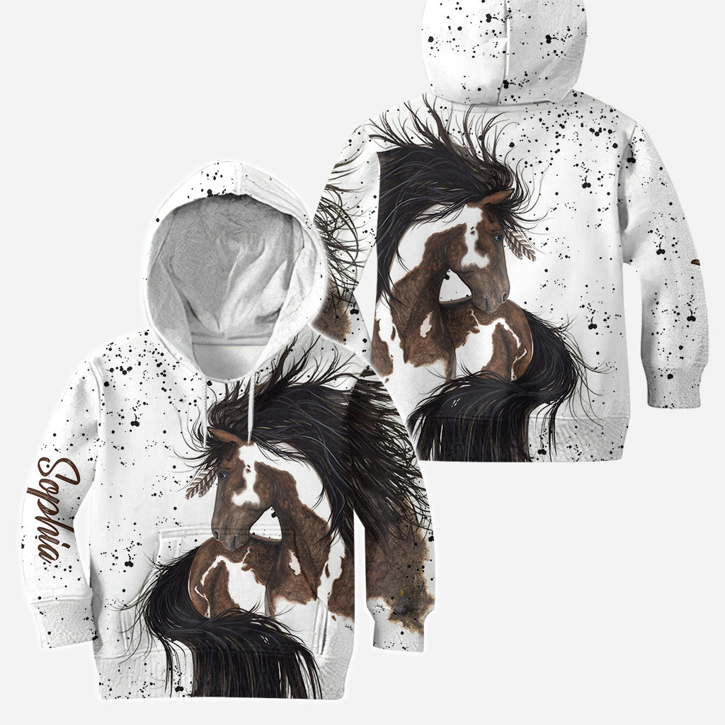 Pferdeliebe – Personalisierter Pferde-Hoodie und Leggings