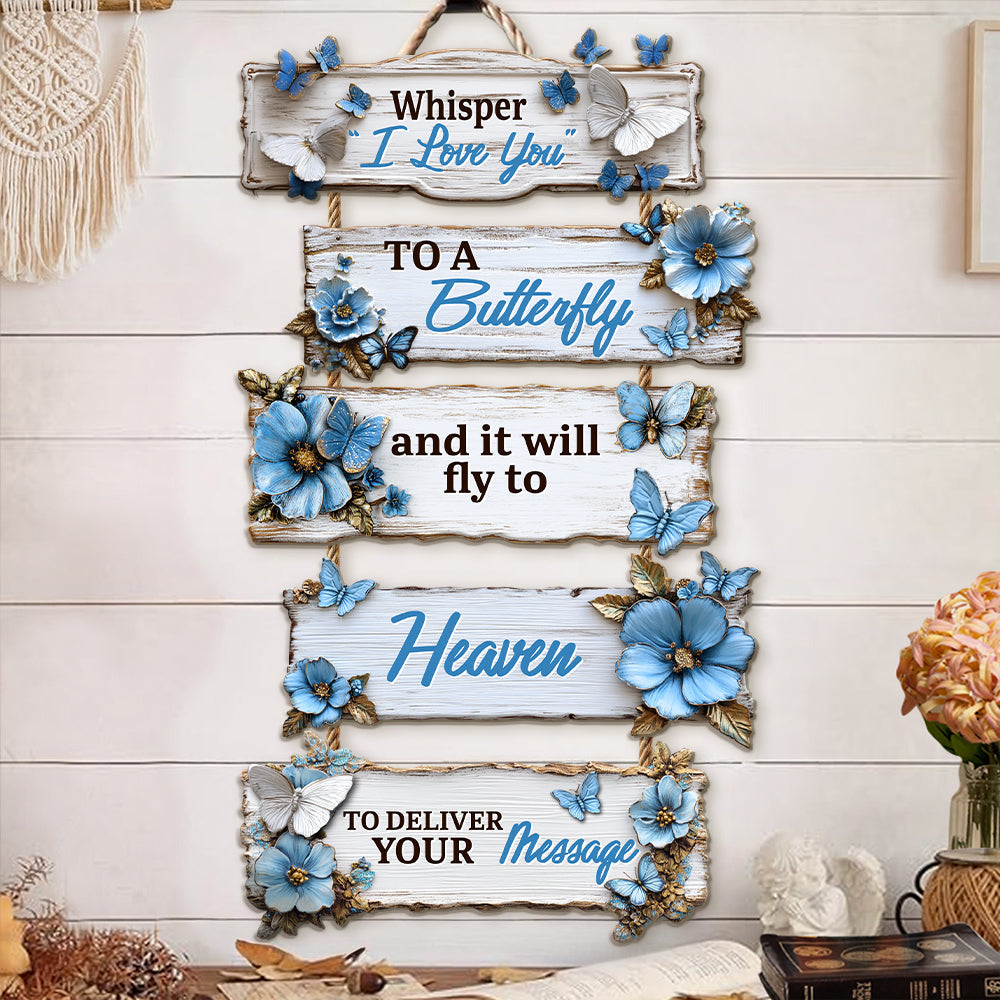 Ich liebe dich – Gedenkschild aus Palettenholz