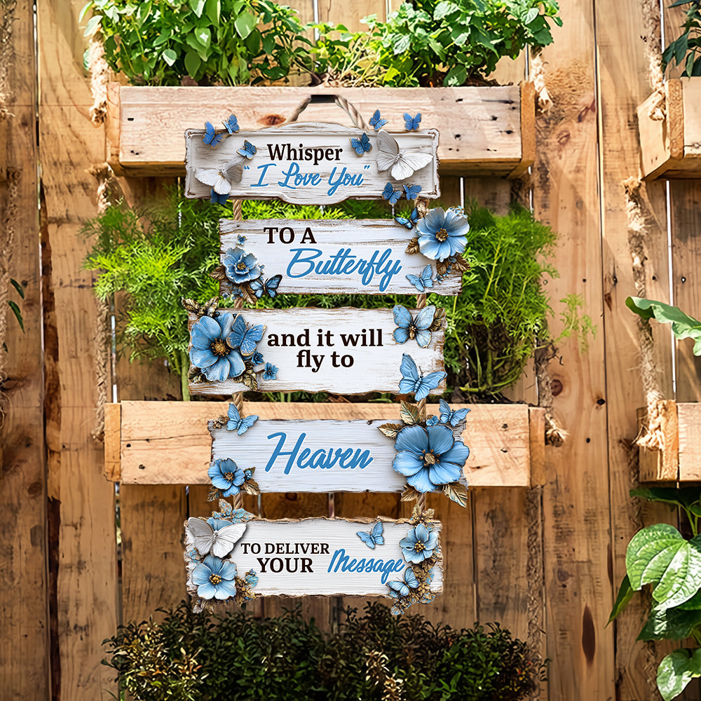 Ich liebe dich – Gedenkschild aus Palettenholz