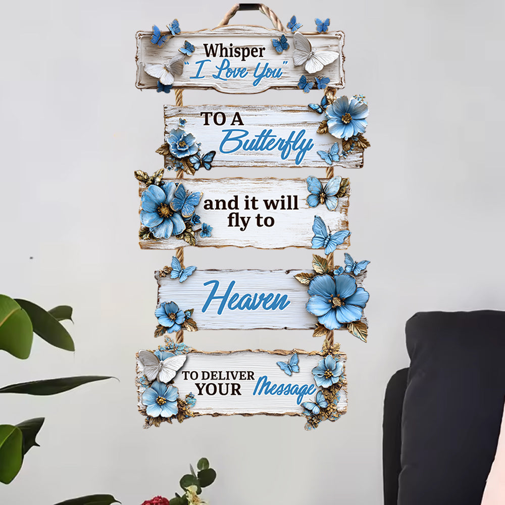 Ich liebe dich – Gedenkschild aus Palettenholz