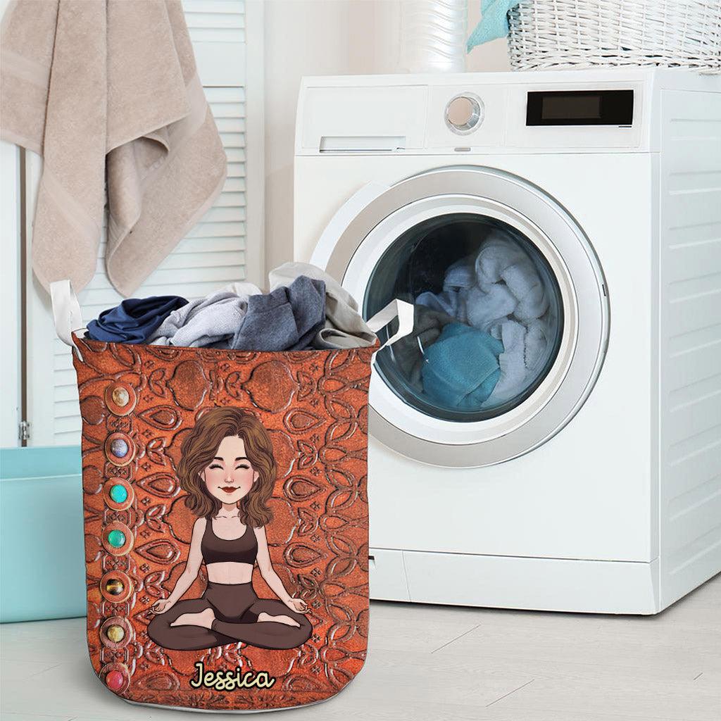 Namaste – Personalisierter Yoga-Aufbewahrungskorb