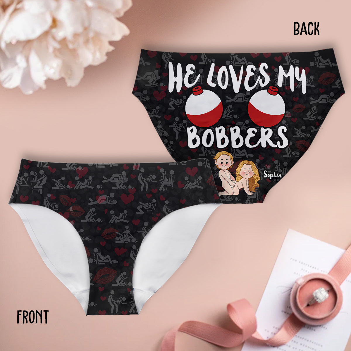 I Love His Pole I Love Her Bobbers - Personalized Fishing Women Briefs & Men Boxer Briefs