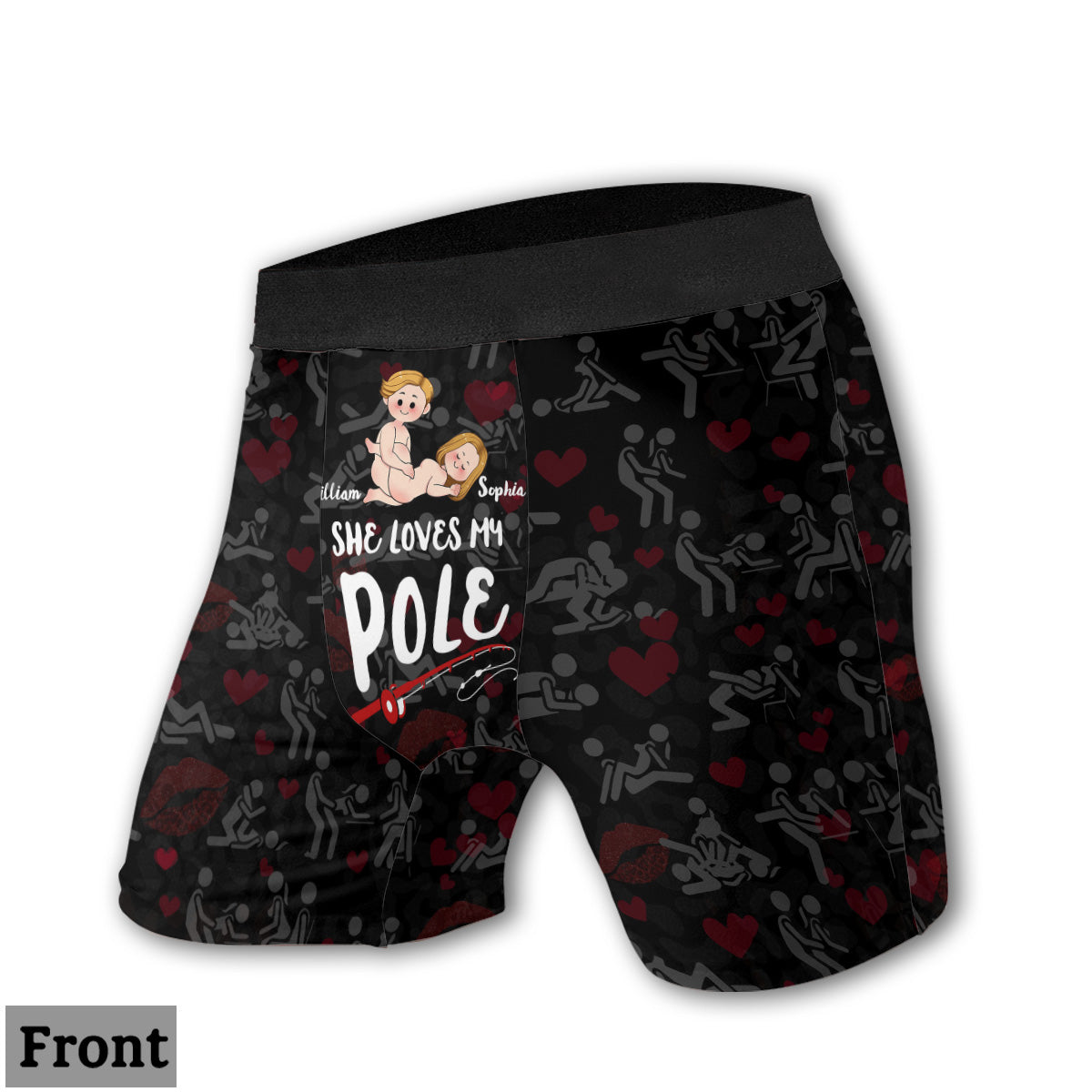 I Love His Pole I Love Her Bobbers - Personalized Fishing Women Briefs & Men Boxer Briefs