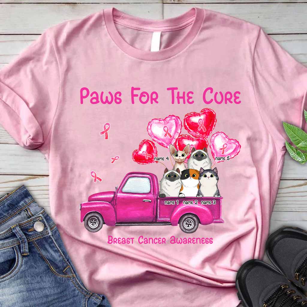 Paws For The Cure – Personalisiertes T-Shirt und Hoodie zur Sensibilisierung für Brustkrebs