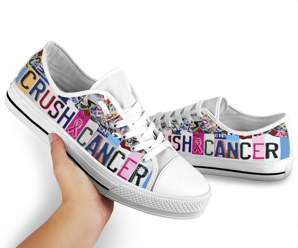Crush Cancer Brustkrebs-Aufklärungsschuhe (niedrig geschnitten) 0622