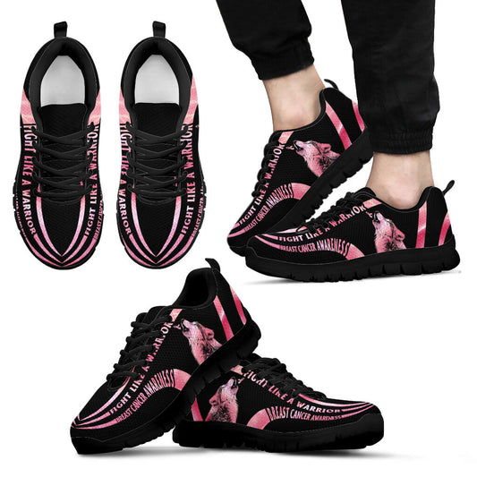 Fight Like A Warrior Breast Cancer Awareness Sneakers 0622