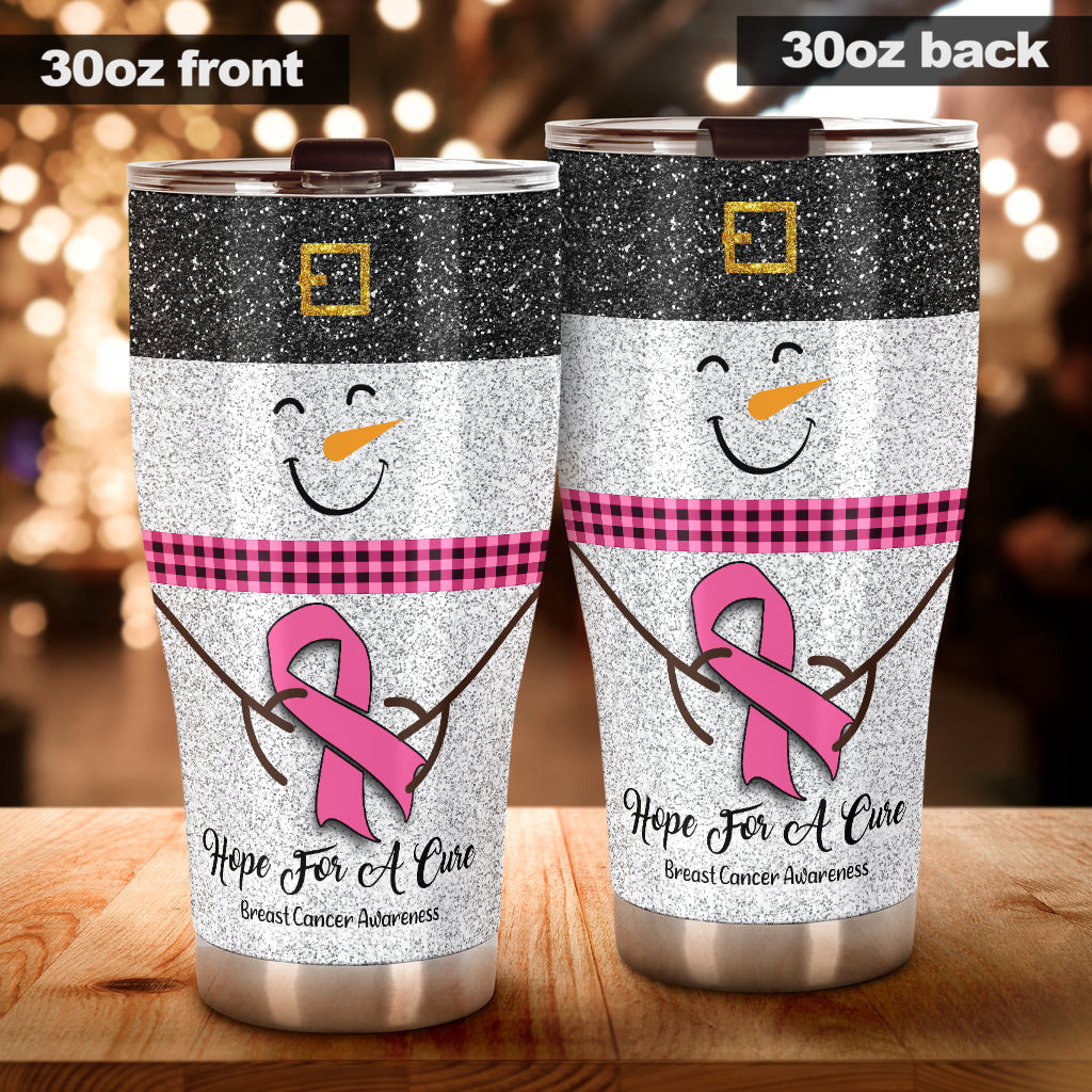 Hope For A Cure Trinkbecher mit Glitzer-Imitat zur Sensibilisierung für Brustkrebs 0622