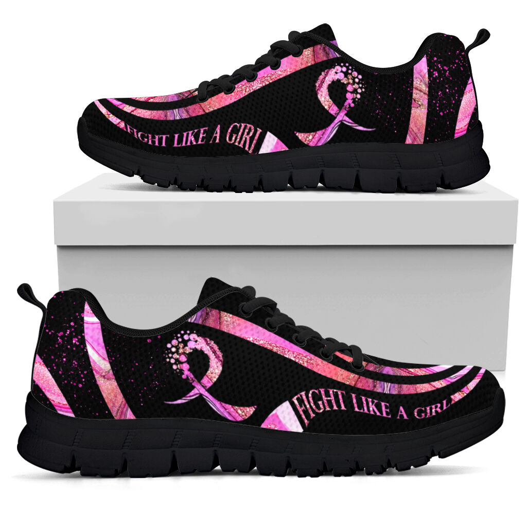 Fight Like A Girl Breast Cancer Awareness Sneakers 0622