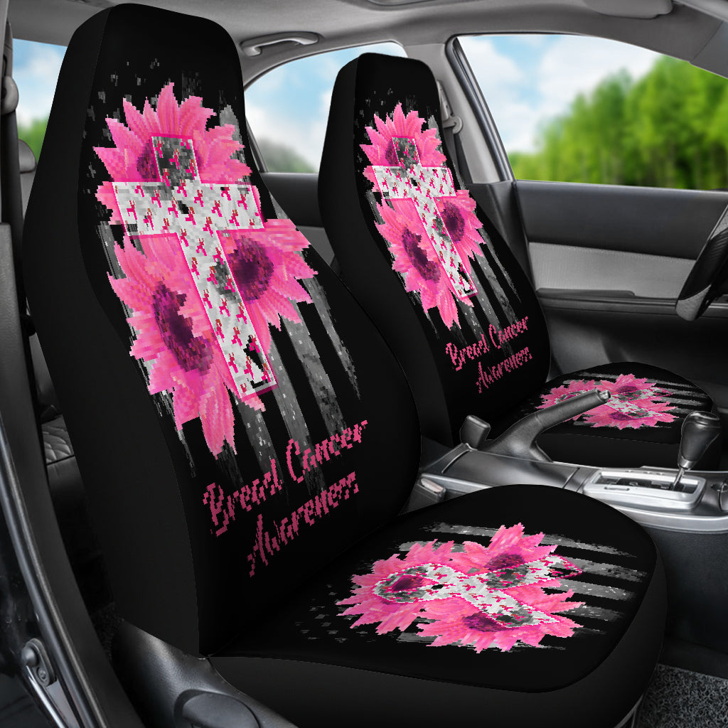 Faith Hope Love Breast Cancer Awareness Seat Covers 0622