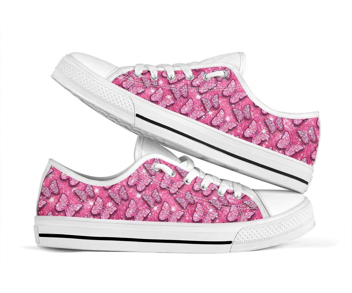 Brustkrebsbewusstsein Brustkrebsbewusstsein Low-Top-Schuhe 0622