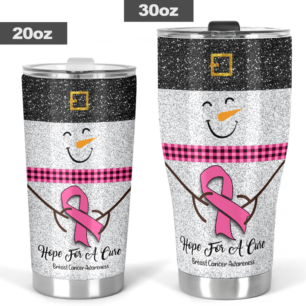 Hope For A Cure Trinkbecher mit Glitzer-Imitat zur Sensibilisierung für Brustkrebs 0622