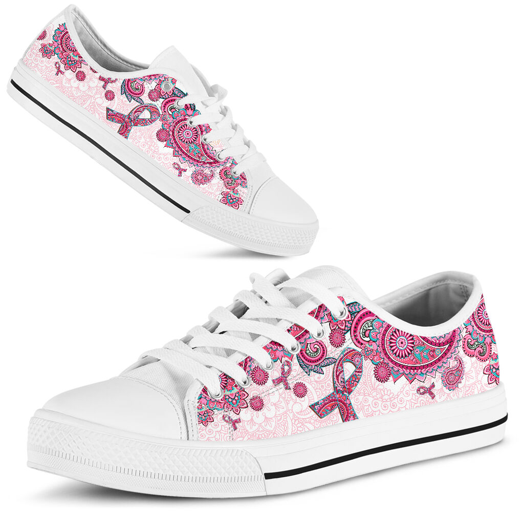 Brustkrebsbewusstsein Brustkrebsbewusstsein Low-Top-Schuhe 0622