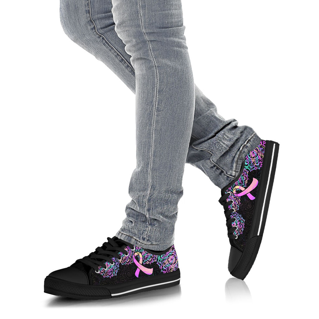 Brustkrebsbewusstsein Brustkrebsbewusstsein Low-Top-Schuhe 0622
