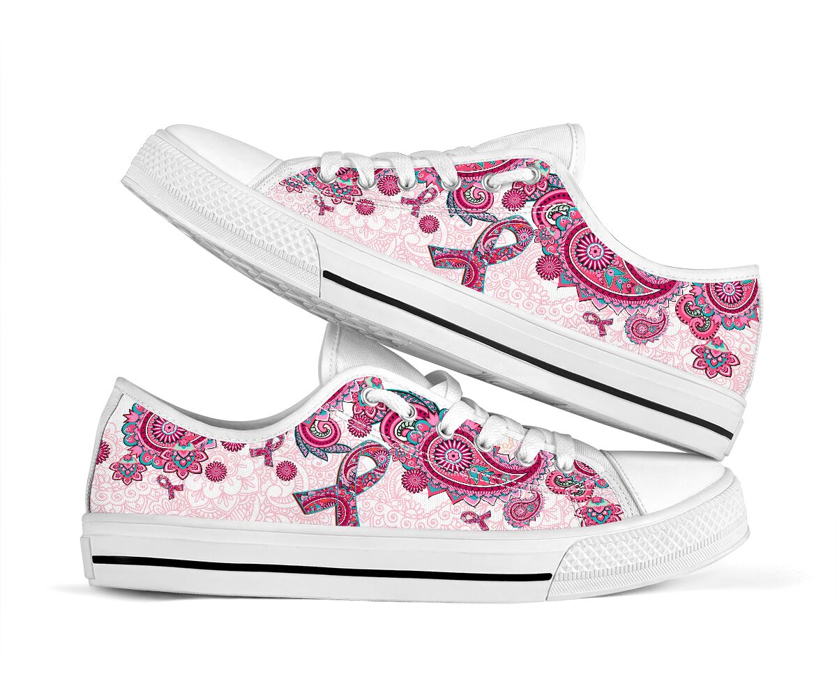 Brustkrebsbewusstsein Brustkrebsbewusstsein Low-Top-Schuhe 0622