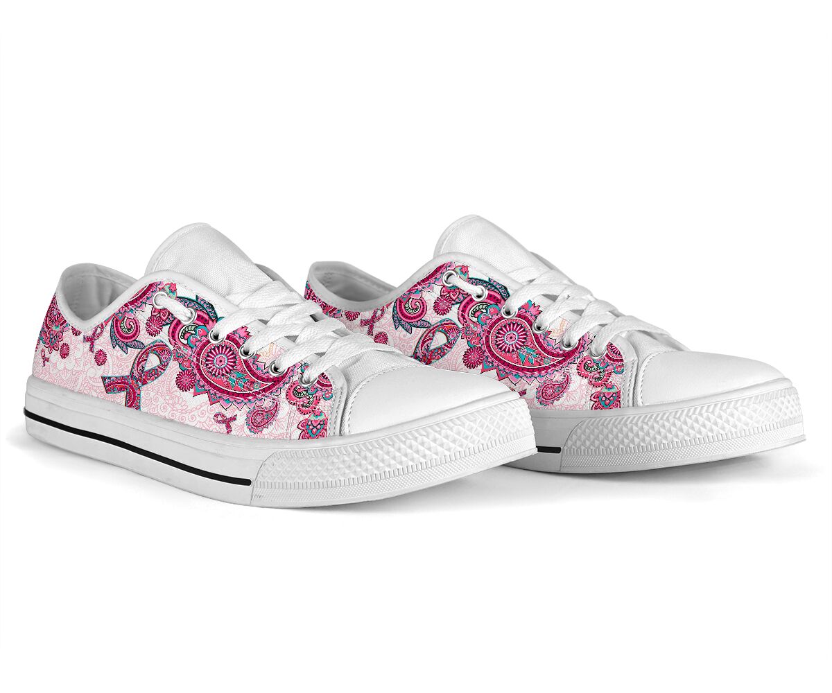 Brustkrebsbewusstsein Brustkrebsbewusstsein Low-Top-Schuhe 0622