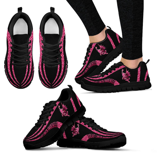 Breast Cancer Warrio Breast Cancer Awareness Sneakers 0622