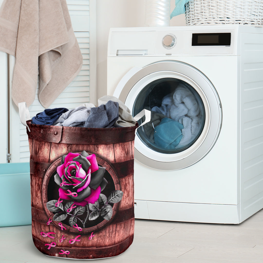 Aufbewahrungskorb „Glaube, Hoffnung, Liebe“ zur Sensibilisierung für Brustkrebs 0622