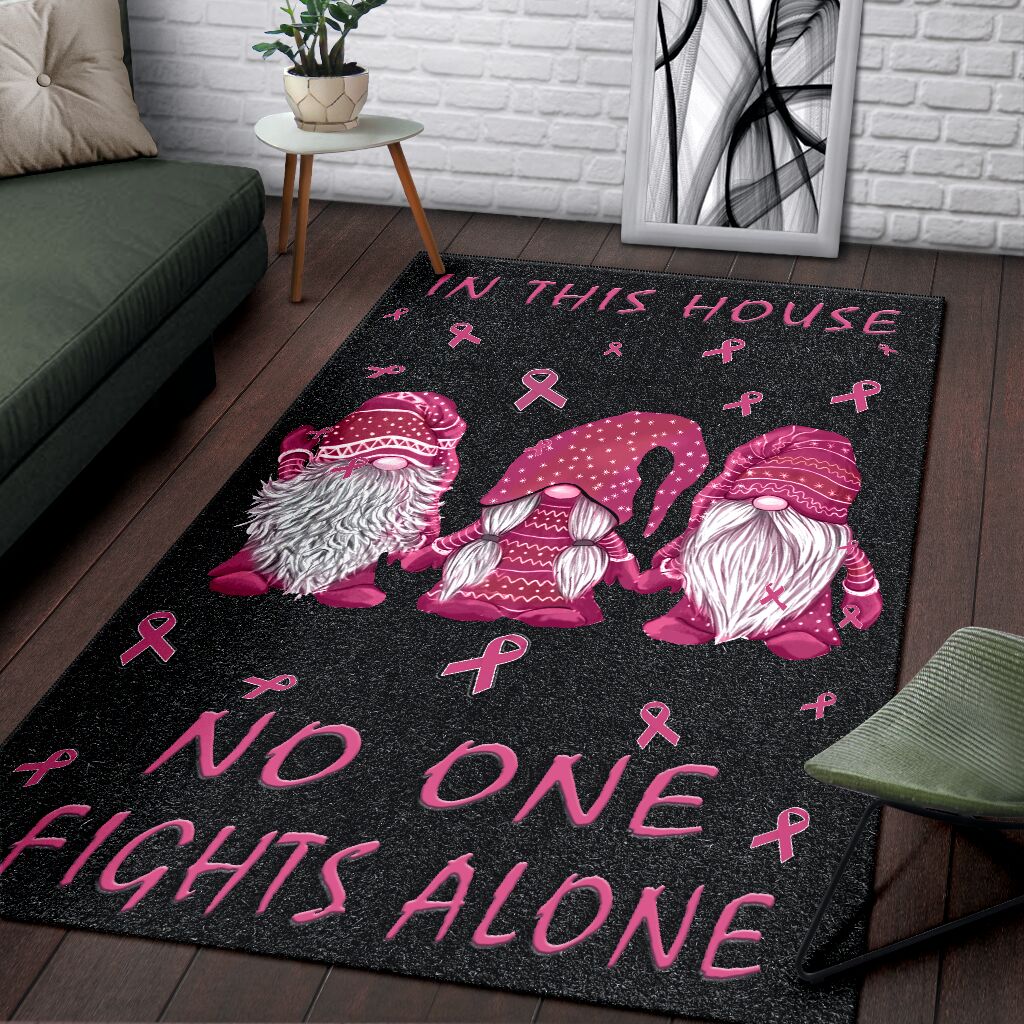 In diesem Haus geben wir niemals auf – Teppich zur Sensibilisierung für Brustkrebs 0622