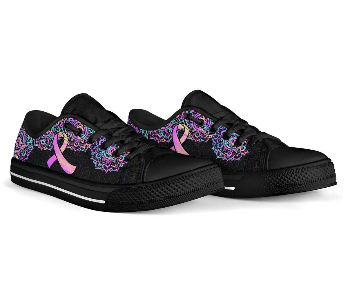 Brustkrebsbewusstsein Brustkrebsbewusstsein Low-Top-Schuhe 0622
