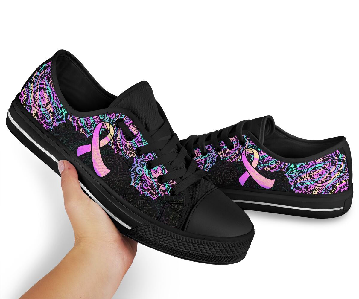 Brustkrebsbewusstsein Brustkrebsbewusstsein Low-Top-Schuhe 0622