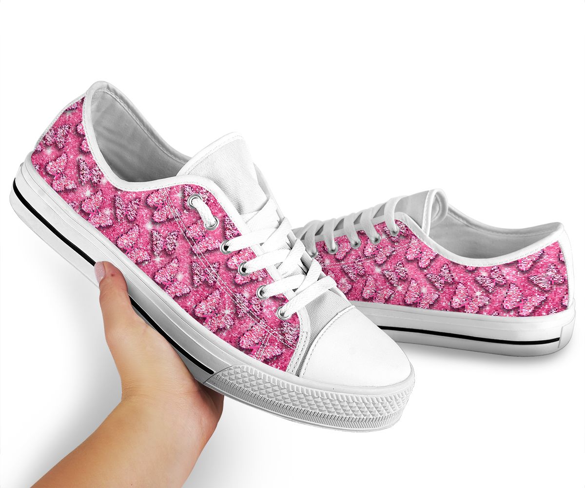 Brustkrebsbewusstsein Brustkrebsbewusstsein Low-Top-Schuhe 0622