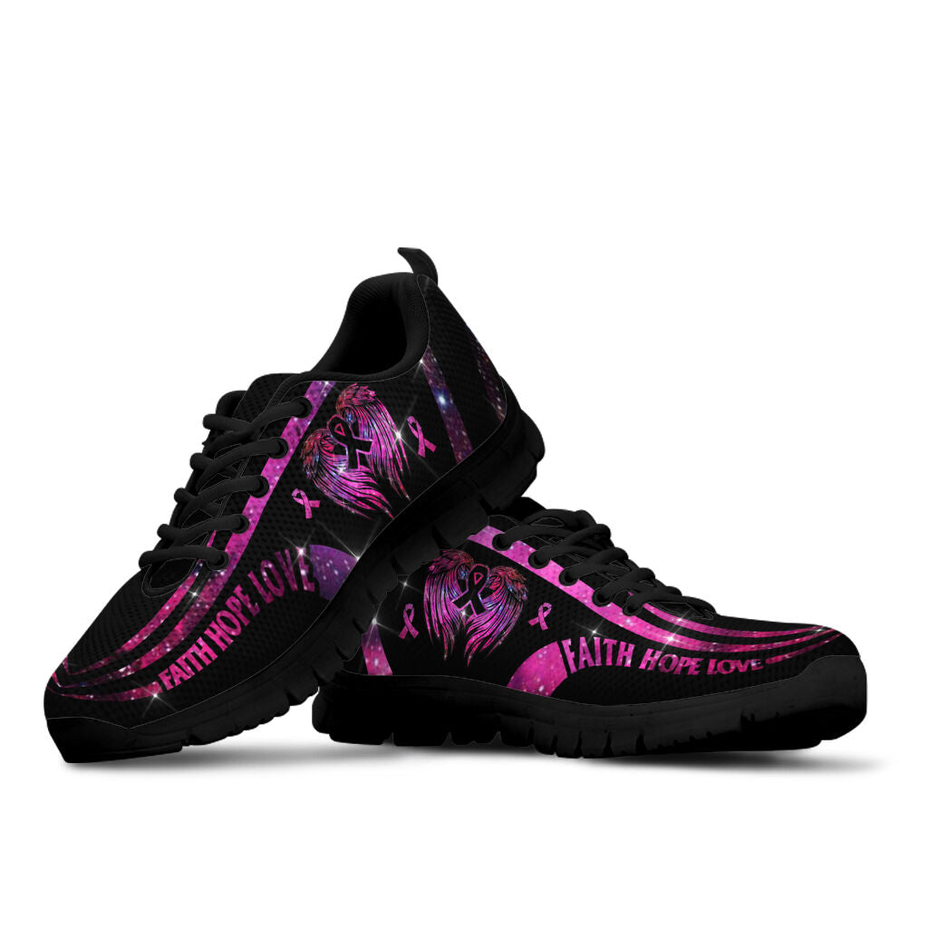 In October We Wear Pink Breast Cancer Awareness Sneakers 0622