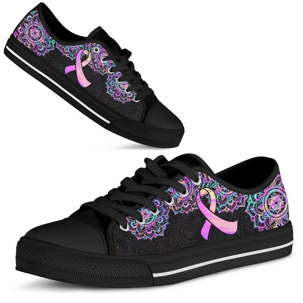 Brustkrebsbewusstsein Brustkrebsbewusstsein Low-Top-Schuhe 0622