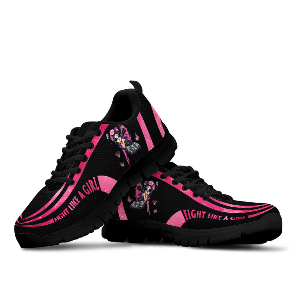 Fight Like A Girl Breast Cancer Awareness Sneakers 0622