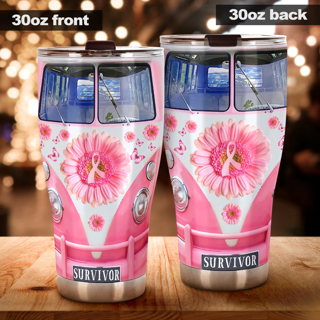 Survivor Breast Cancer Awareness Tumbler 0622