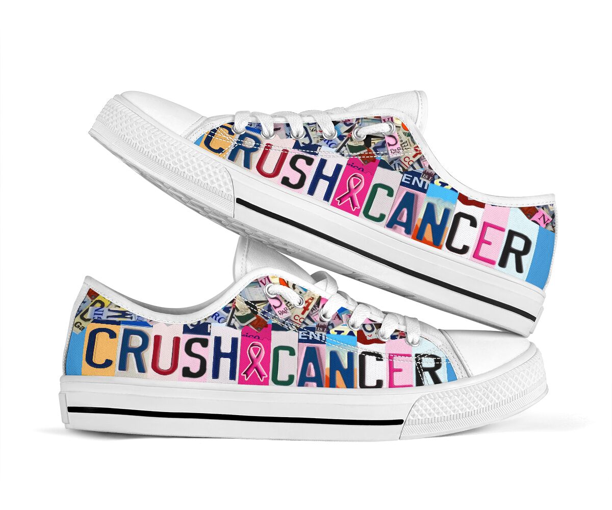 Crush Cancer Brustkrebs-Aufklärungsschuhe (niedrig geschnitten) 0622