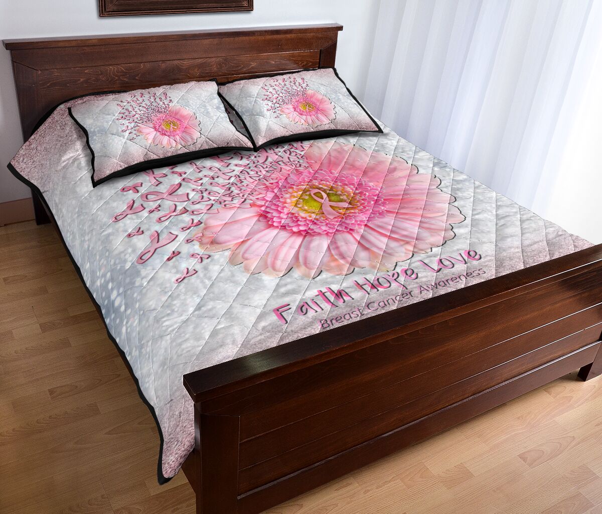 Quilt-Set zur Sensibilisierung für Brustkrebs 0622