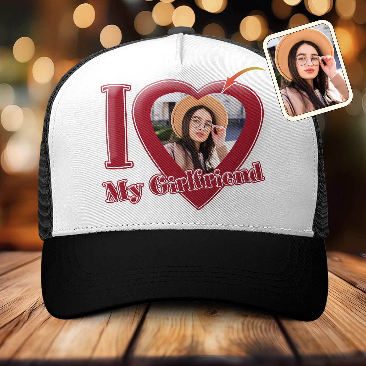 Ich liebe meine Freundin/meinen Freund/meine Frau... - Personalisierte Trucker-Mütze für Paare