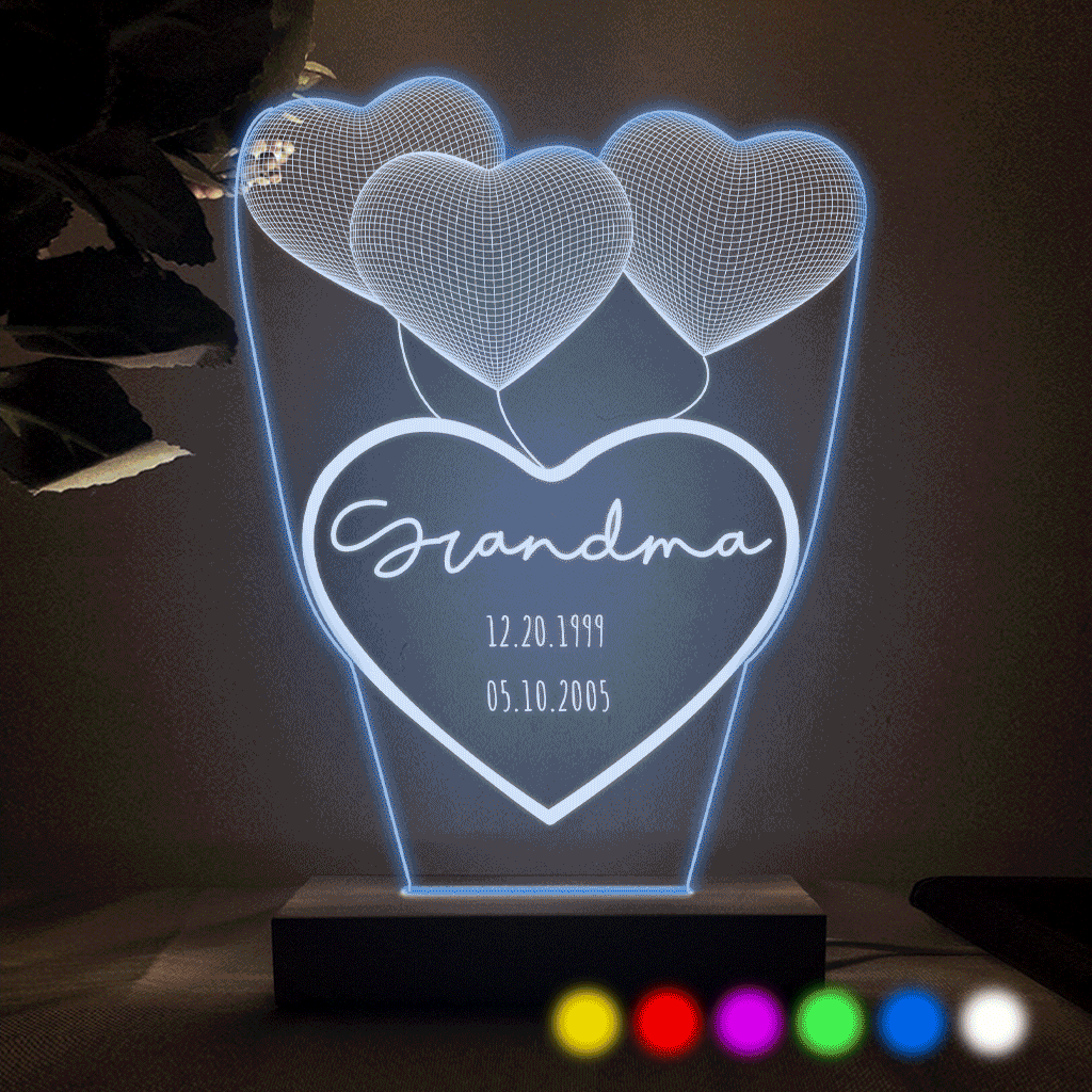 Ich liebe dich, Mama – Geschenk für Mama, Oma, Opa, Ehemann, Ehefrau, Papa – Personalisierte, geformte Leuchtplatte