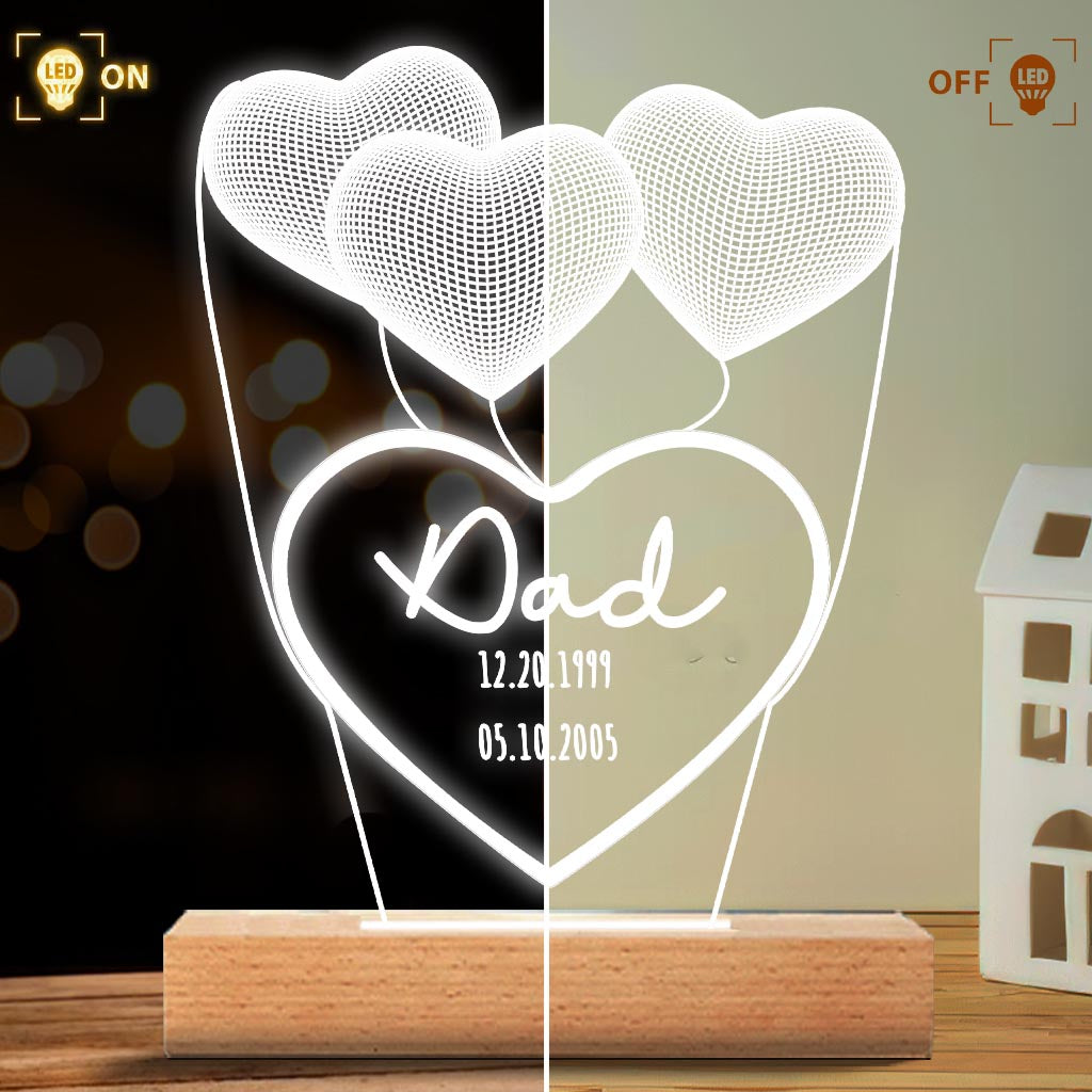 Ich liebe dich, Mama – Geschenk für Mama, Oma, Opa, Ehemann, Ehefrau, Papa – Personalisierte, geformte Leuchtplatte