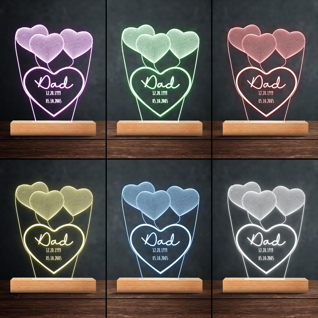 Ich liebe dich, Mama – Geschenk für Mama, Oma, Opa, Ehemann, Ehefrau, Papa – Personalisierte, geformte Leuchtplatte