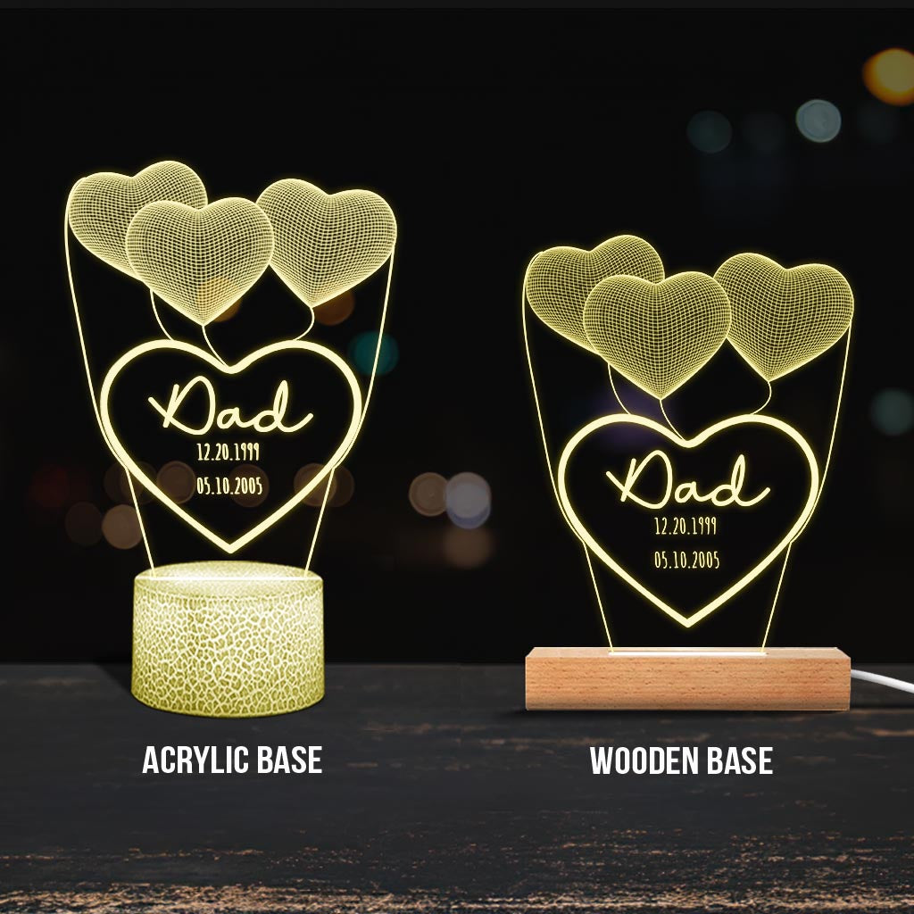Ich liebe dich, Mama – Geschenk für Mama, Oma, Opa, Ehemann, Ehefrau, Papa – Personalisierte, geformte Leuchtplatte