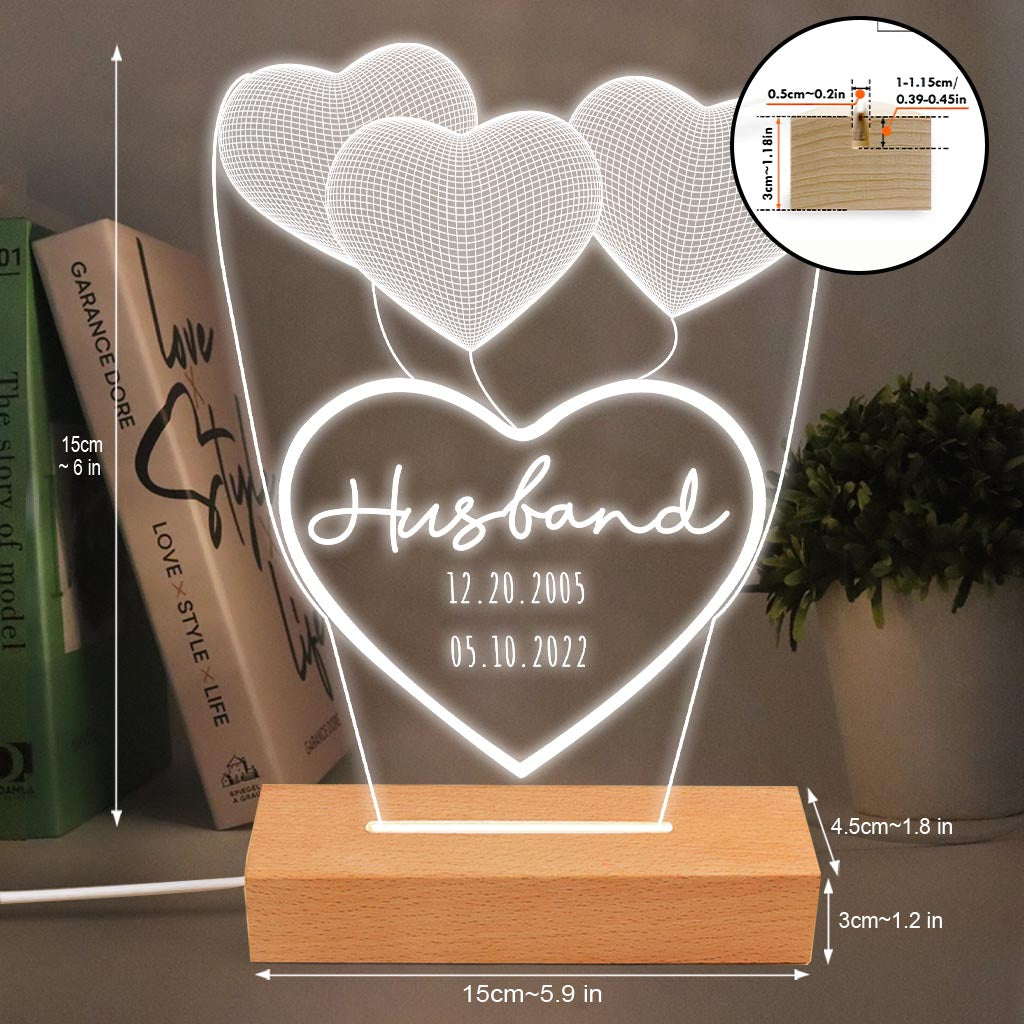 Ich liebe dich, Mama – Geschenk für Mama, Oma, Opa, Ehemann, Ehefrau, Papa – Personalisierte, geformte Leuchtplatte
