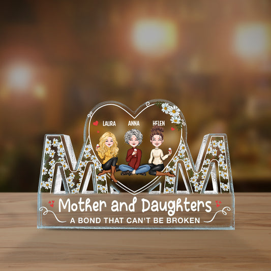 Eine unzerbrechliche Verbindung – Personalisierte Acrylplakette in individueller Form zum Muttertag
