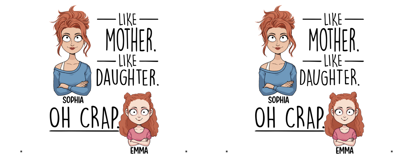 Like Father Like Daughter Like Son - Gift for dad, mom, son, daughter - Personalized Mug