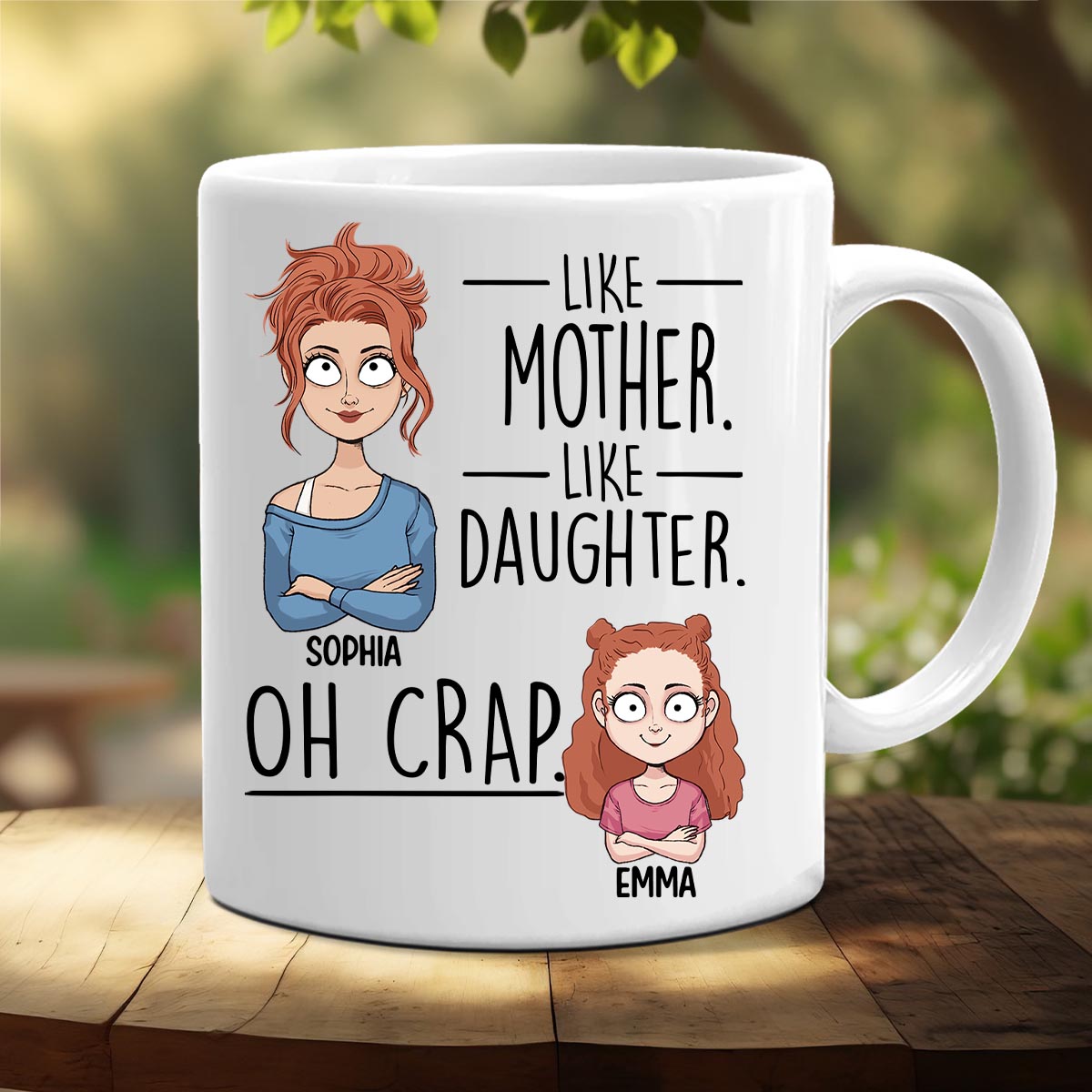 Like Father Like Daughter Like Son - Gift for dad, mom, son, daughter - Personalized Mug