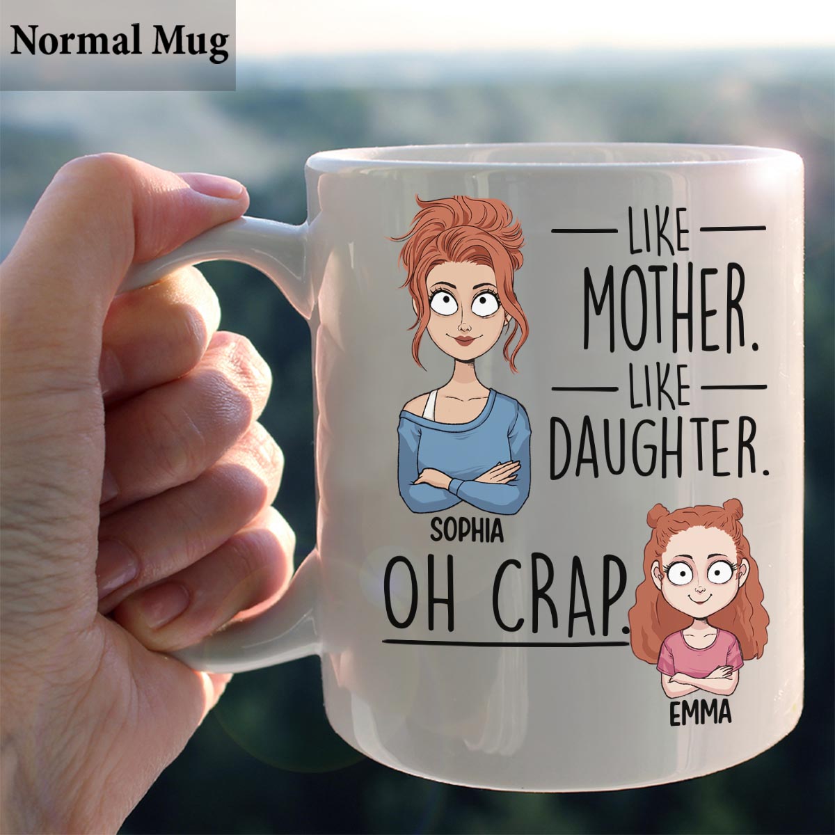 Like Father Like Daughter Like Son - Gift for dad, mom, son, daughter - Personalized Mug