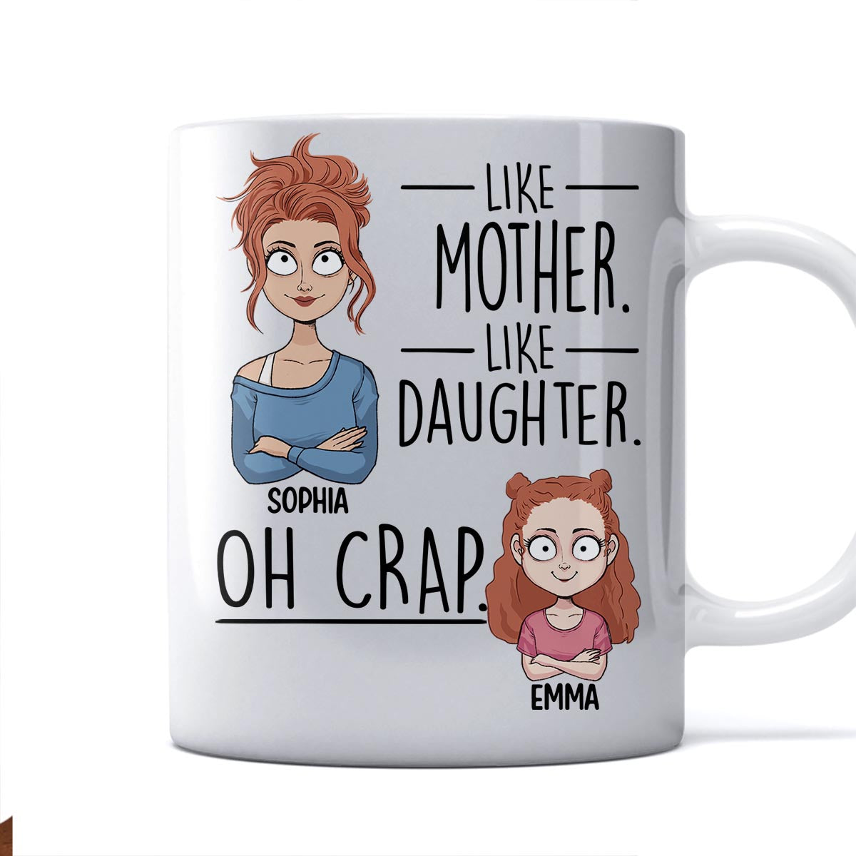 Like Father Like Daughter Like Son - Gift for dad, mom, son, daughter - Personalized Mug
