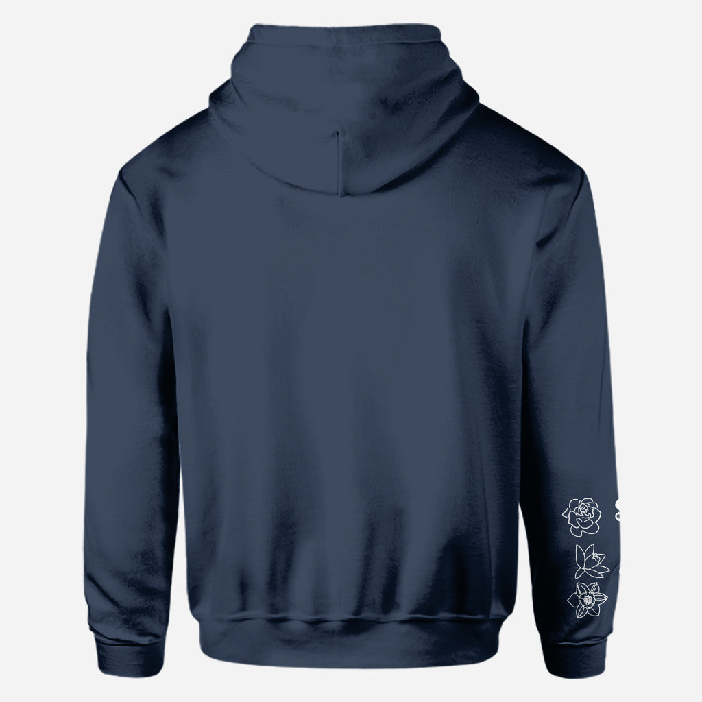 Nanas Blumen – Geschenk für Oma, Mama, Papa, Tante – Personalisiertes T-Shirt