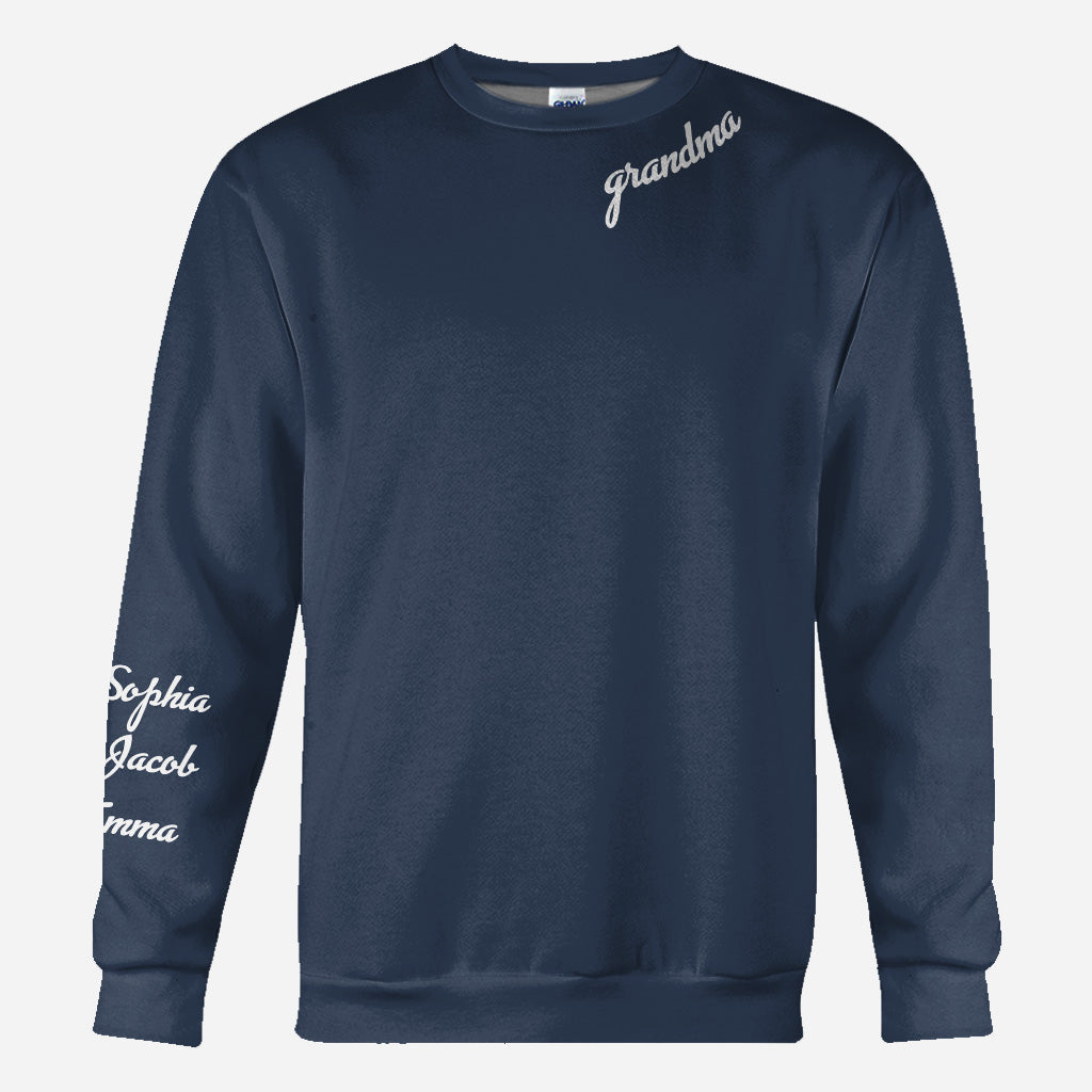 Nanas Blumen – Geschenk für Oma, Mama, Papa, Tante – Personalisiertes T-Shirt