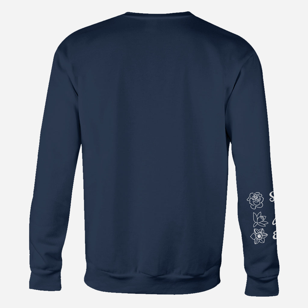 Nanas Blumen – Geschenk für Oma, Mama, Papa, Tante – Personalisiertes T-Shirt