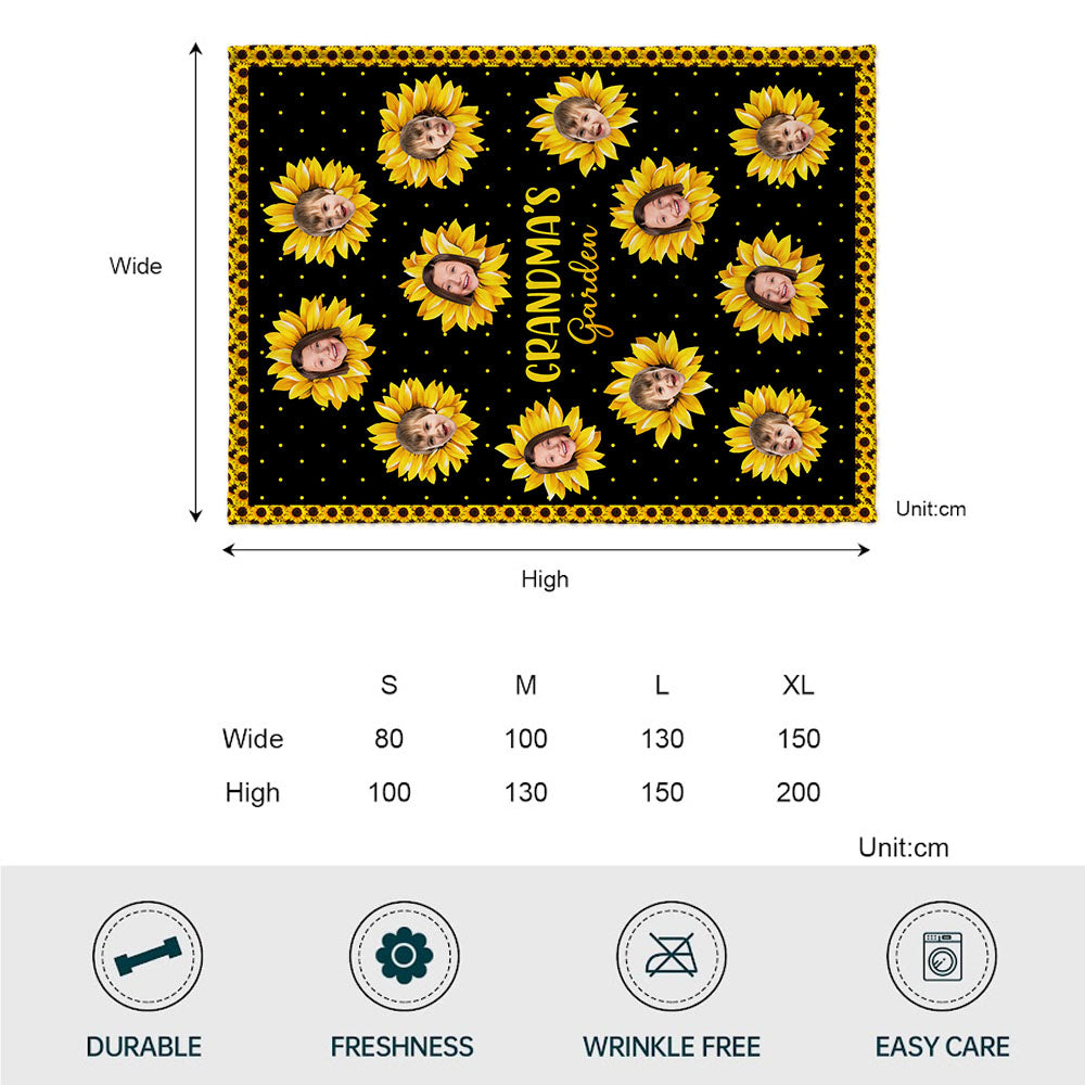 You Are My Sunshine - Gift for grandma, mom - Personalized Blanket